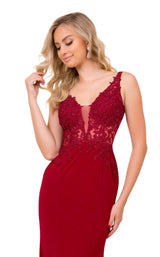 5 of 8 Nox Anabel J326 Dress Burgundy