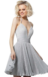 1 of 4 Jovani 2087 Silver