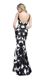 3 of 4 Jovani 2250 Dress Black White