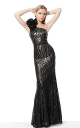 3 of 6 Jovani 56095 Dress Black