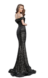 3 of 4 Jovani 64246 Dress Black Gold