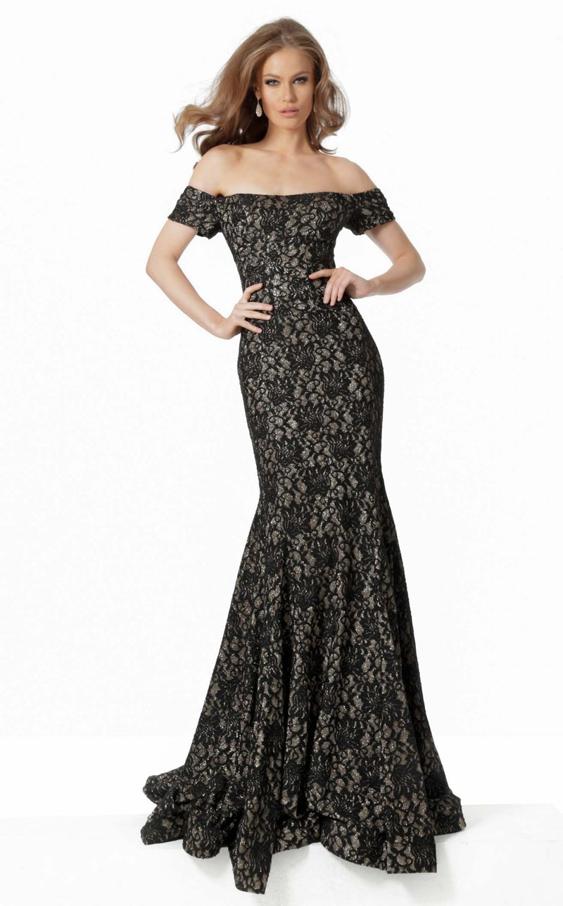 Jovani 66305 Dress Black Gold