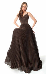 3 of 6 Jovani 68091 Dress Coffee