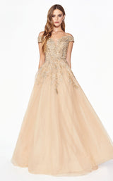 1 of 2 Cinderella Divine KV1049 Dress Champagne