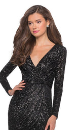 8 of 12 La Femme 28316 Dress