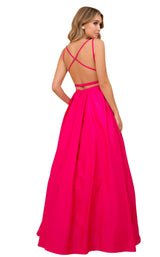 4 of 8 Nox Anabel M412 Dress Fuchsia