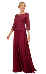 2 of 12 Nox Anabel M520 Dress Burgundy