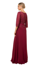 5 of 12 Nox Anabel M520 Dress Burgundy