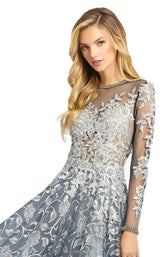 3 of 4 Mac Duggal 12233D Dress Silver