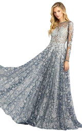 1 of 4 Mac Duggal 12233D Dress Silver