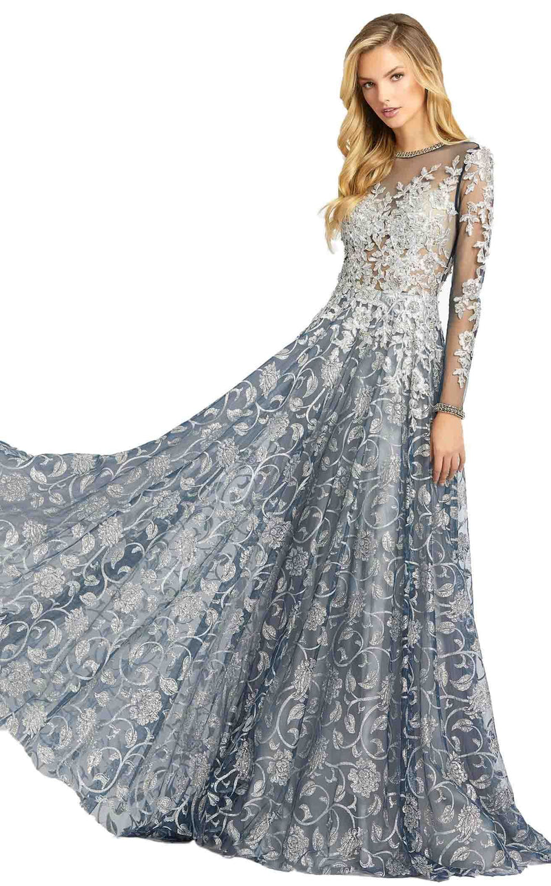 Mac Duggal 12233D Dress Silver