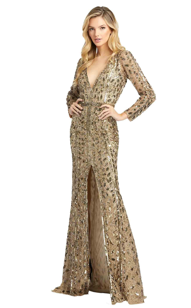 Mac Duggal 5002D Dress Antique Gold