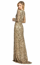 2 of 4 Mac Duggal 5002D Dress Antique Gold