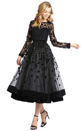 1 of 4 Mac Duggal 67007D Dress Black