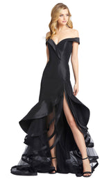 1 of 6 Mac Duggal 67068D Dress Black