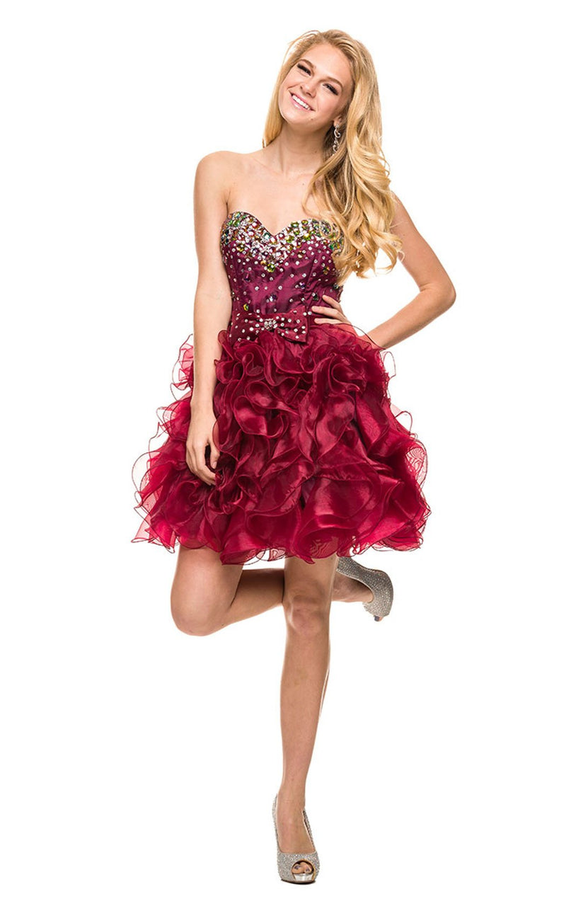 Nox Anabel 2853 Dress Burgundy