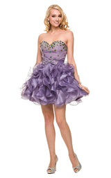 8 of 16 Nox Anabel 2853 Dress Victoria-Lilac