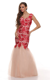 2 of 6 Nox Anabel 3121 Dress Red-Nude