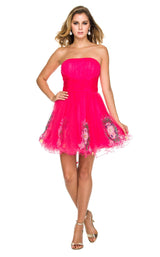 1 of 4 Nox Anabel 6041 Dress Fuchsia