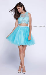 1 of 6 Nox Anabel 6057 Dress Aqua-Blue