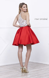 4 of 4 Nox Anabel 6247 Dress Red-White