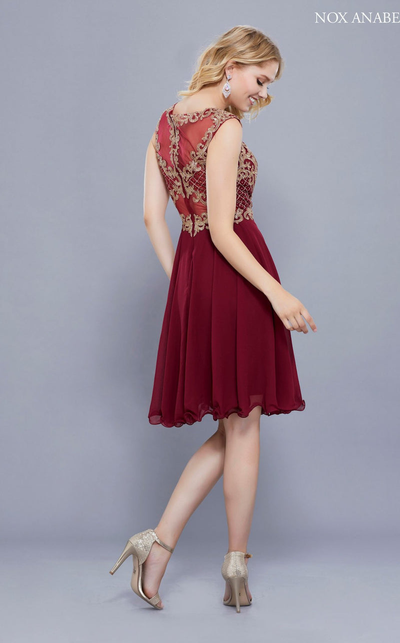 Nox Anabel 6321 Dress Burgundy