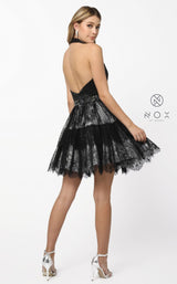 4 of 4 Nox Anabel 6348 Dress Black-Silver