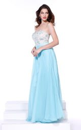 1 of 6 Nox Anabel 8146 Dress Aqua-Nude