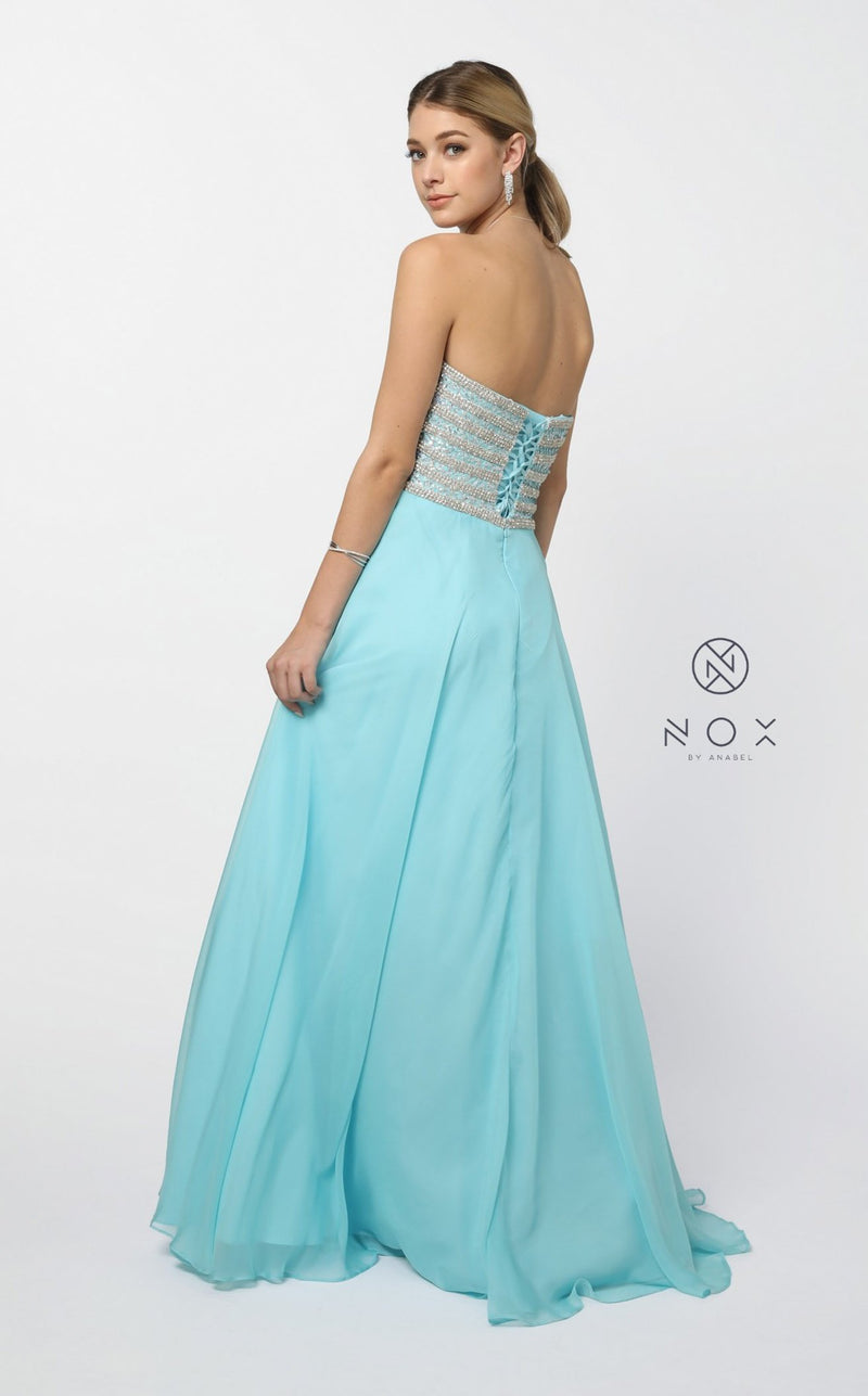 Nox Anabel 8147 Dress Aqua-Blue