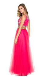 3 of 4 Nox Anabel 8162 Dress Fuchsia