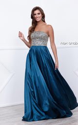 3 of 6 Nox Anabel 8186 Dress Teal-Blue