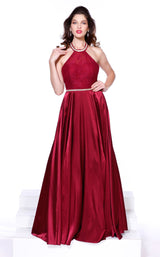 2 of 4 Nox Anabel 8198 Dress Burgundy