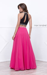 3 of 4 Nox Anabel 8214 Dress Fuchsia-Black