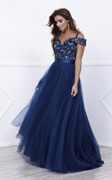 1 of 4 Nox Anabel 8372 Dress Navy-Blue