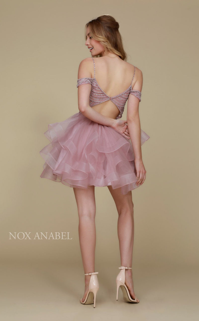 Nox Anabel T668 Dress Light-Mauve