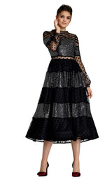 1 of 4 Odrella 5912 Dress Black