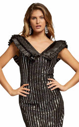 3 of 4 Odrella 5969 Dress Black-Silver