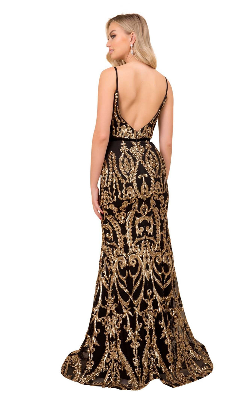 Nox Anabel P417 Dress Black-Gold