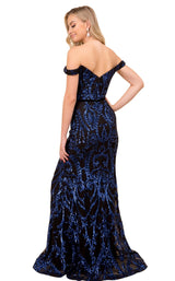 4 of 8 Nox Anabel P418 Dress Black-Royal