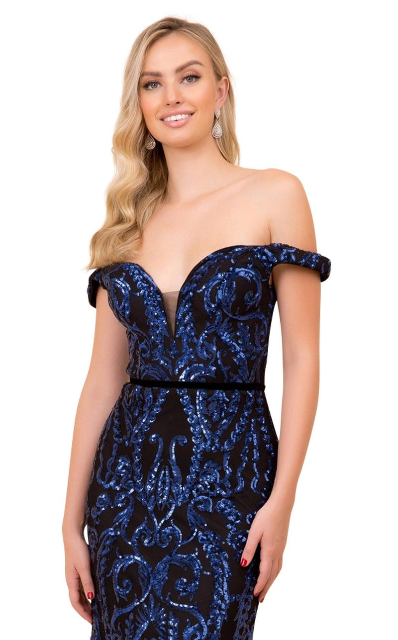 Nox Anabel P418 Dress Black-Royal