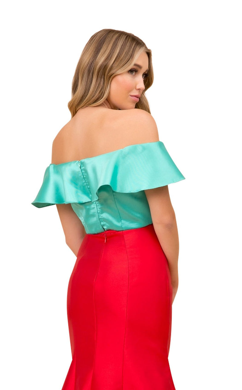 Nox Anabel Q129 Dress Red-Green