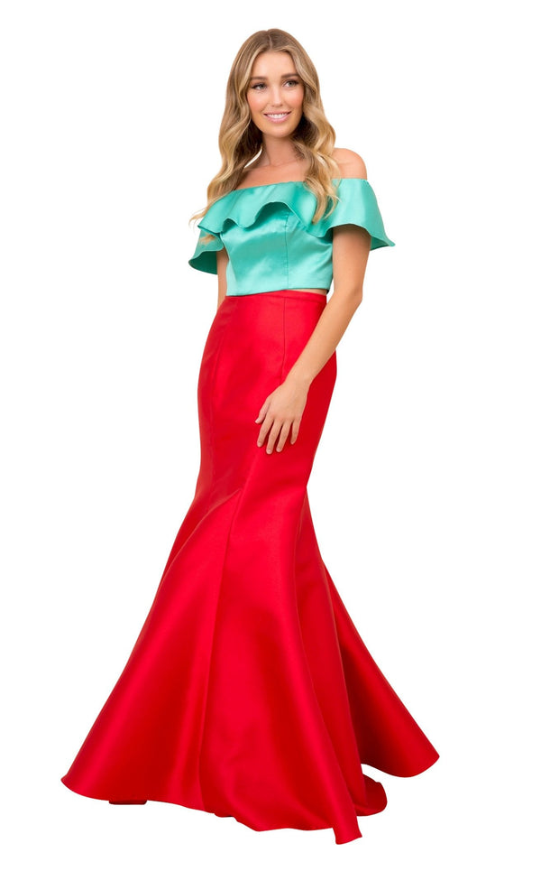 Nox Anabel Q129 Dress Red-Green