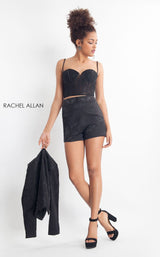 1 of 8 Rachel Allan L1174 Jumpsuit Black