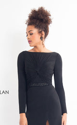 4 of 12 Rachel Allan L1175 Dress Black