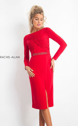 2 of 12 Rachel Allan L1175 Dress Red