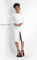 3 of 12 Rachel Allan L1175 Dress White