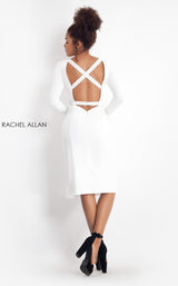 9 of 12 Rachel Allan L1175 Dress White