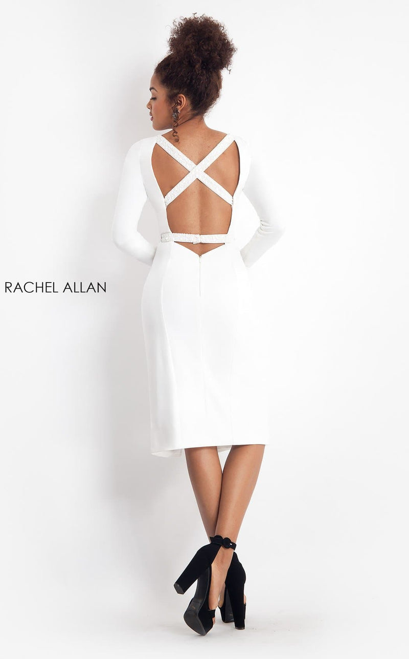 Rachel Allan L1175 Dress White