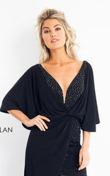 4 of 12 Rachel Allan L1185 Dress Black