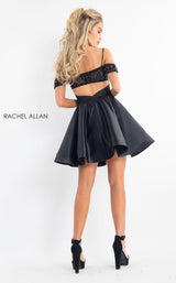 7 of 12 Rachel Allan L1190 Dress Black